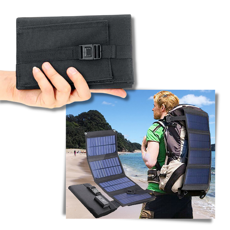 Tragbares Solarpanel Ladegerät mit USB-Anschlüssen
