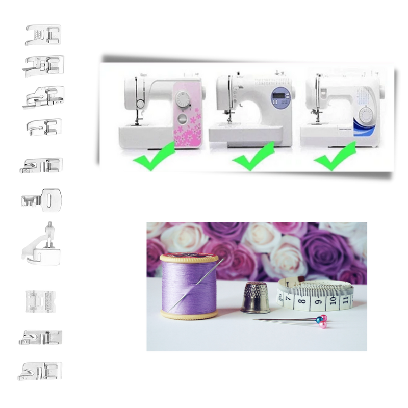 32/42-teiliges Nähfuß-Nähpaket
