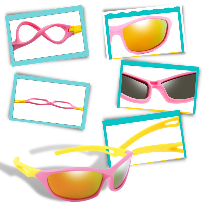 Polarisierte Sport-Sonnenbrille für Kinder mit Riemen