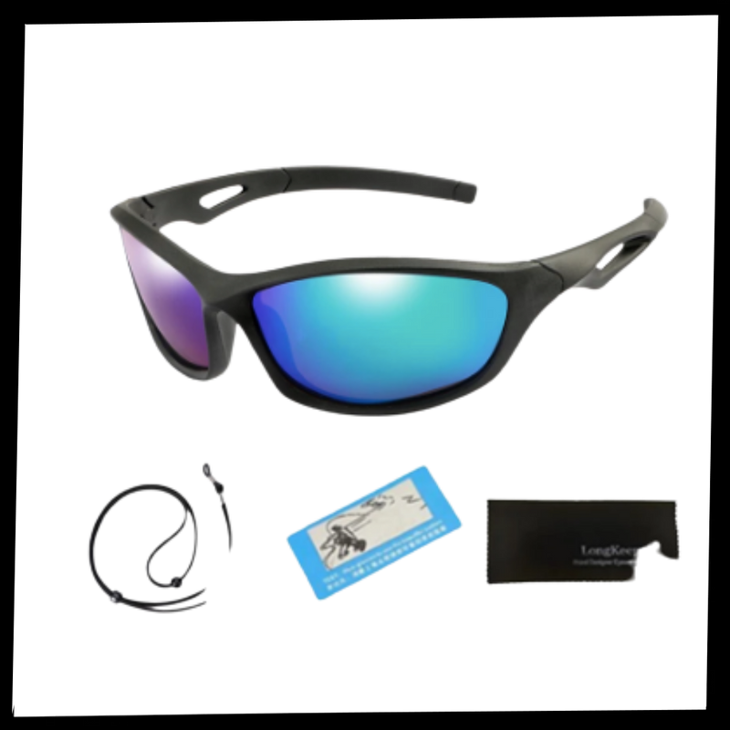 Polarisierte Sport-Sonnenbrille für Kinder mit Riemen