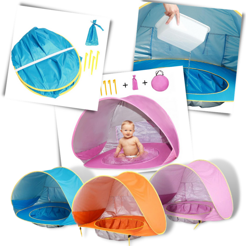 Tragbares Baby-Strand-Zelt mit Mini-Pool