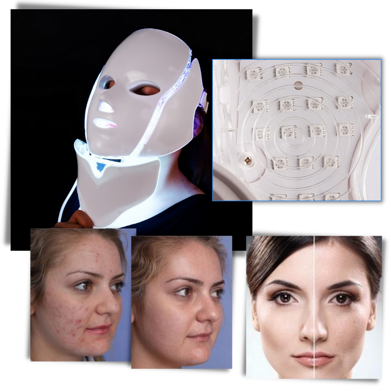 Professionelle LED Foton Lichttherapie Maske