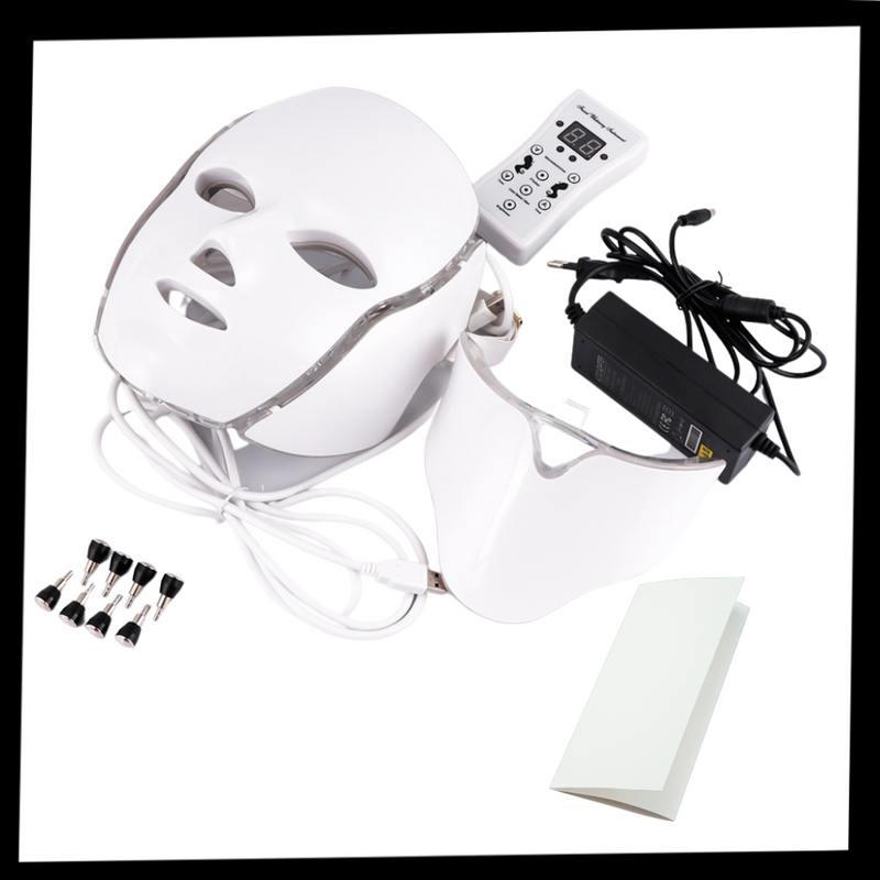 Professionelle LED Foton Lichttherapie Maske