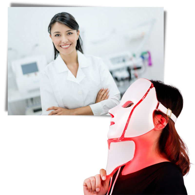 Professionelle LED Foton Lichttherapie Maske