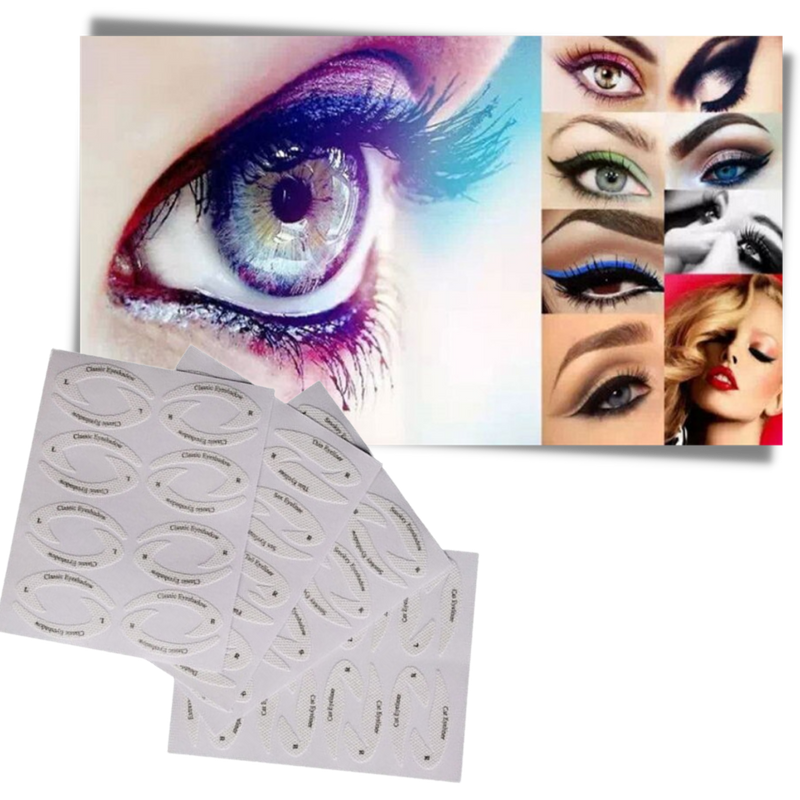 Packung mit Schnellschablonen für Eyeliner