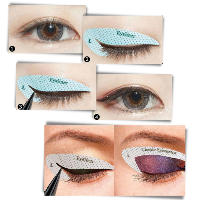 Packung mit Schnellschablonen für Eyeliner