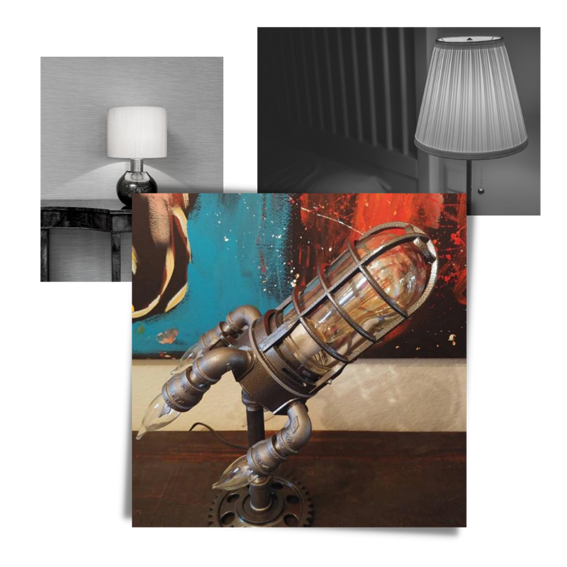 Raketenförmige LED-Lampe