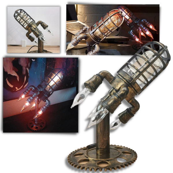 Raketenförmige LED-Lampe