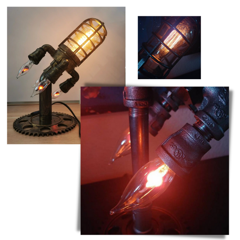 Raketenförmige LED-Lampe