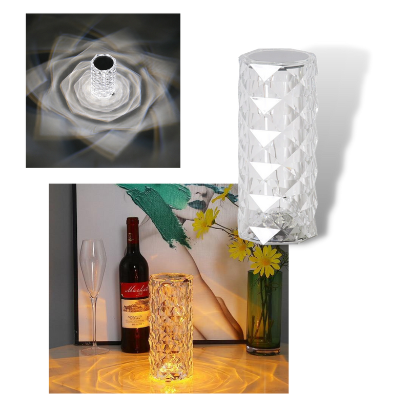 Luxuriöse Kristall-Tischlampe