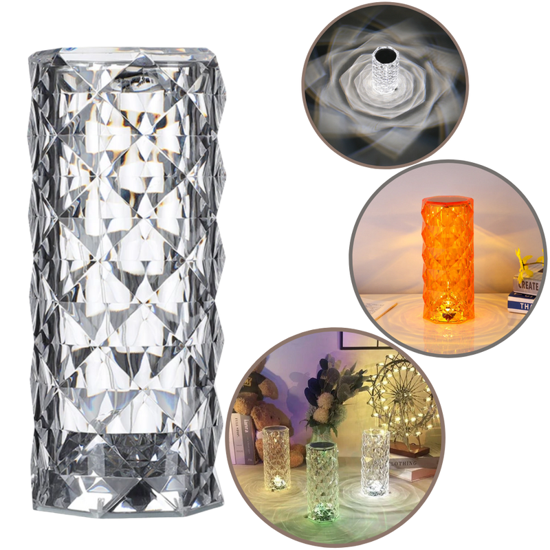 Luxuriöse Kristall-Tischlampe
