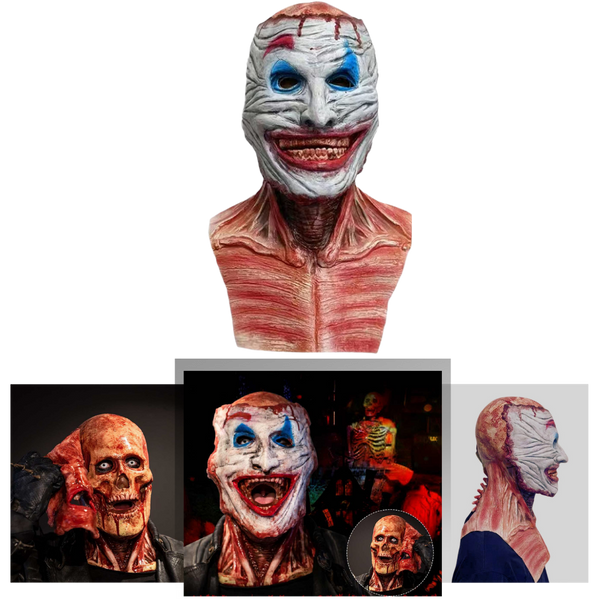 Realistische Halloween Horror Doppelmaske