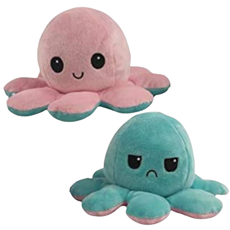 Umkehrbarer Mini-Oktopus Plüschtier