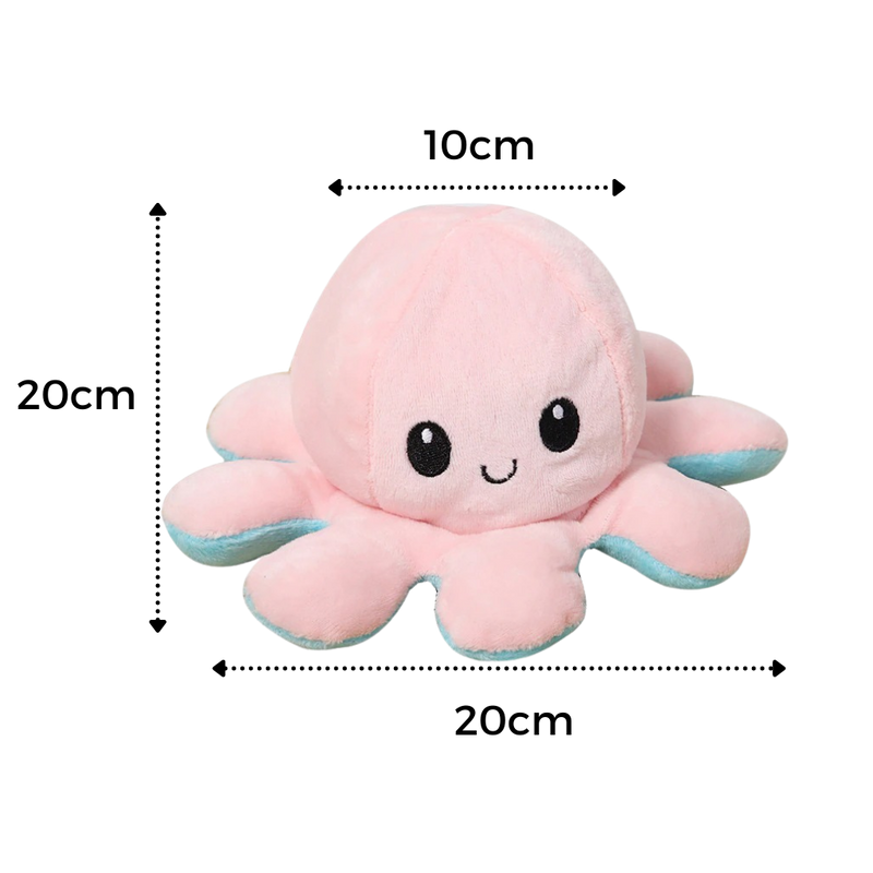 Umkehrbarer Mini-Oktopus Plüschtier