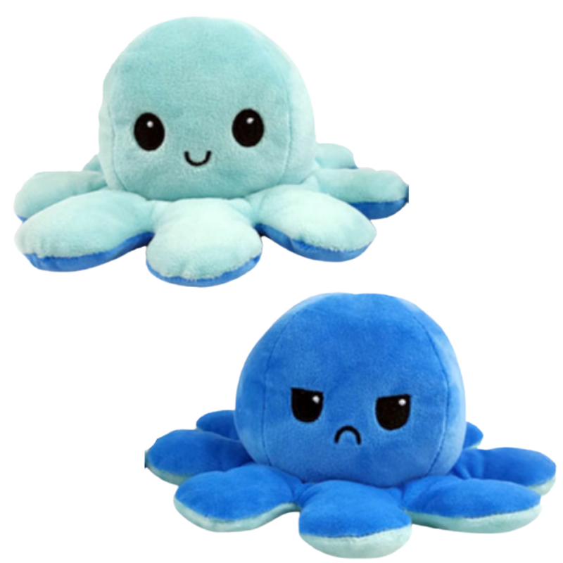 Umkehrbarer Mini-Oktopus Plüschtier