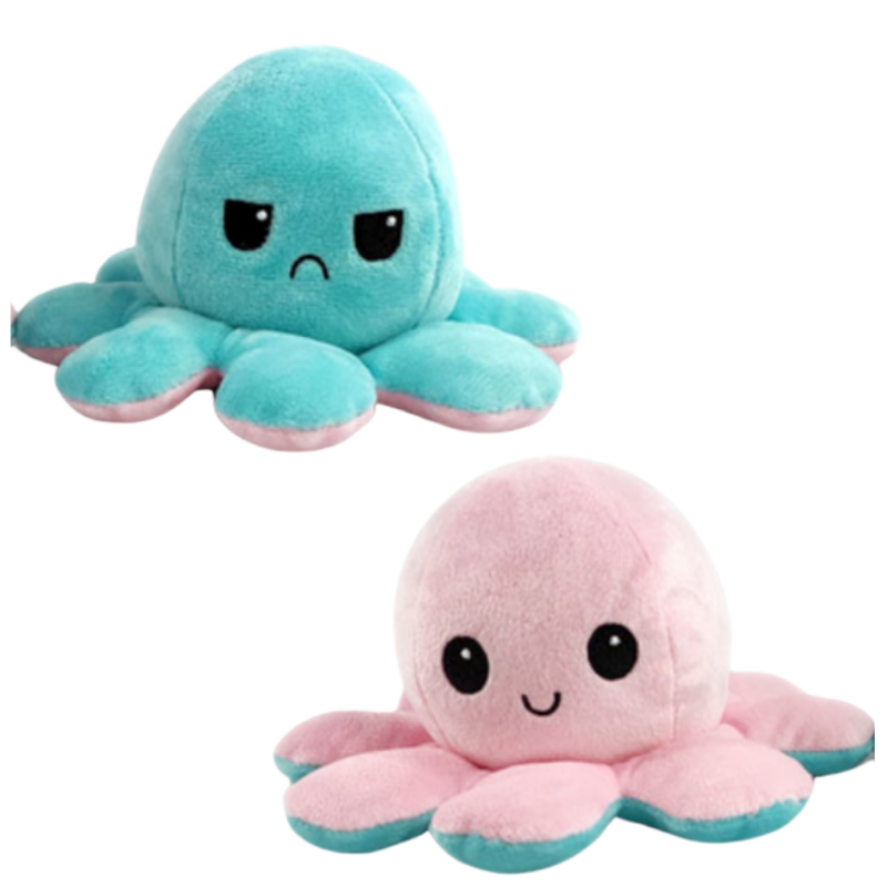 Umkehrbarer Mini-Oktopus Plüschtier