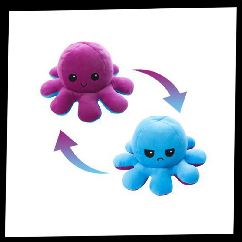 Umkehrbarer Mini-Oktopus Plüschtier