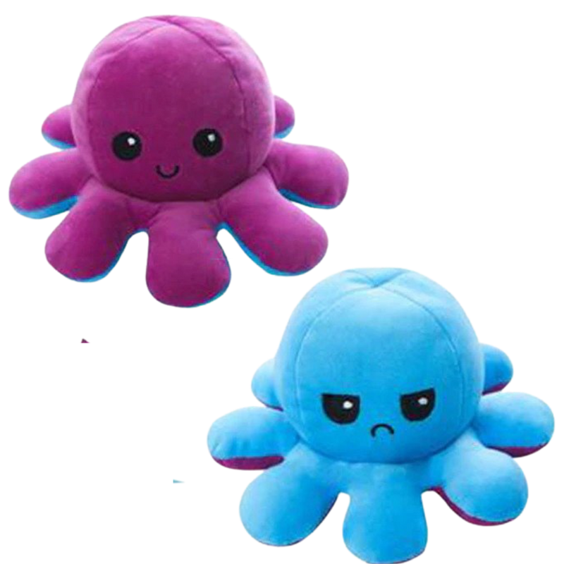 Umkehrbarer Mini-Oktopus Plüschtier