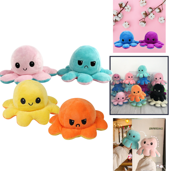Umkehrbarer Mini-Oktopus Plüschtier