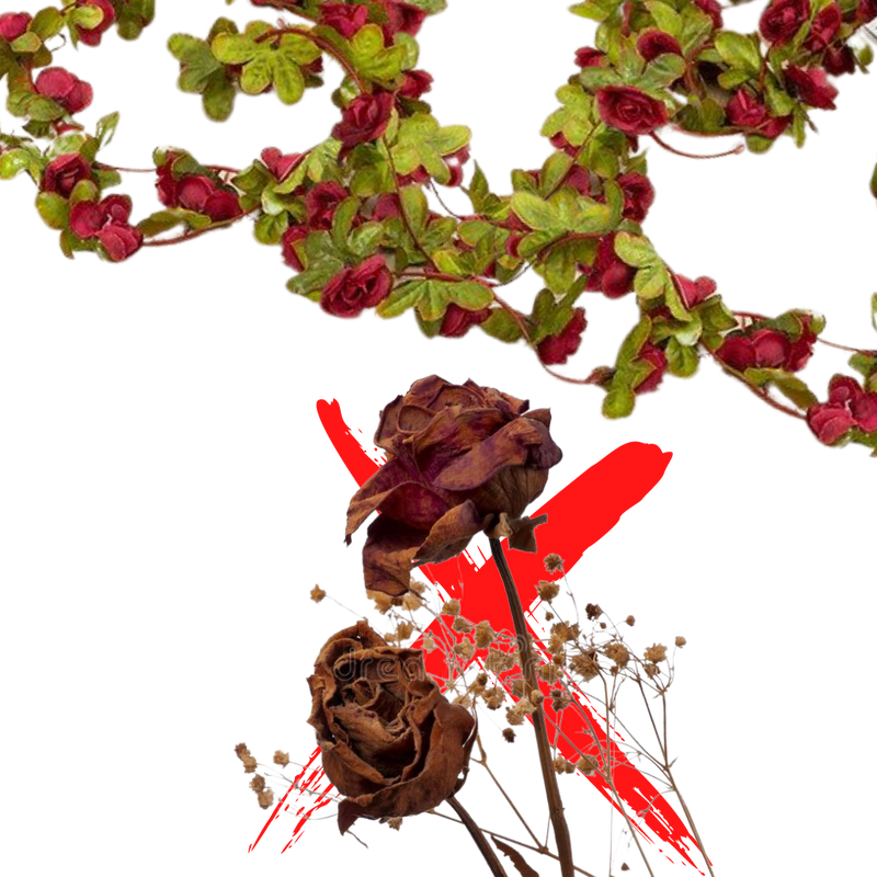 Künstliche Rosen-Girlande