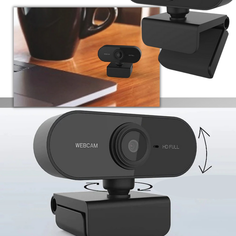 Drehbare 1080p HD USB-Webcam mit Mikrofon