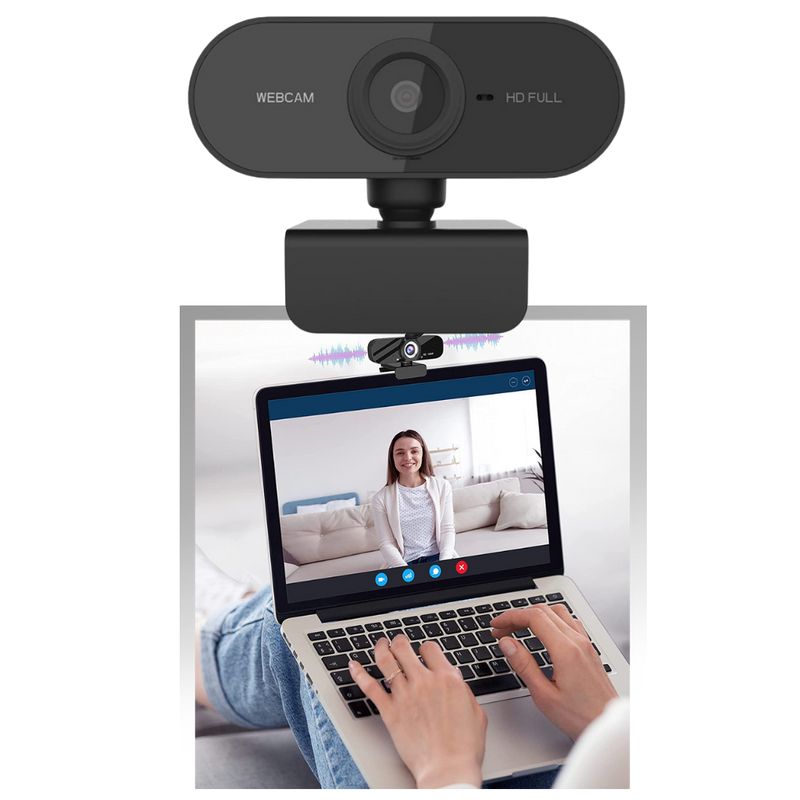 Drehbare 1080p HD USB-Webcam mit Mikrofon