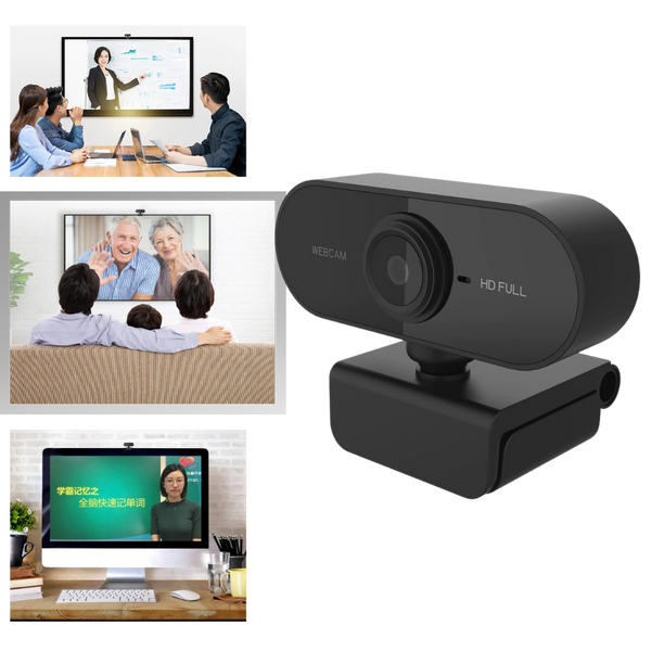 Drehbare 1080p HD USB-Webcam mit Mikrofon