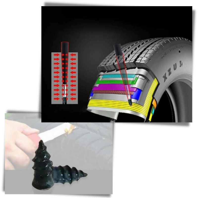 Reparaturnägel für Gummireifen