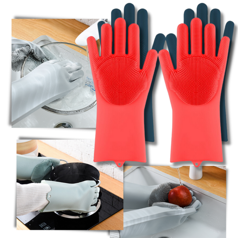 Mehrzweck-Silikon-Spülhandschuhe