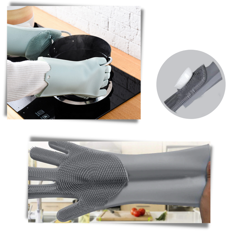 Mehrzweck-Silikon-Spülhandschuhe