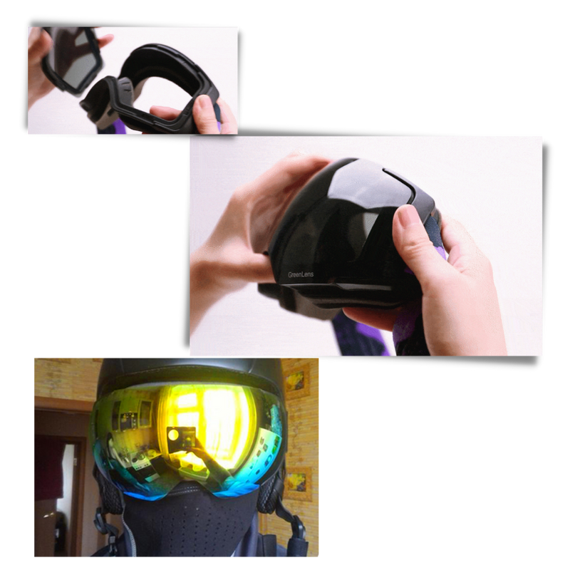Schneebrille mit Gläsern Bundle