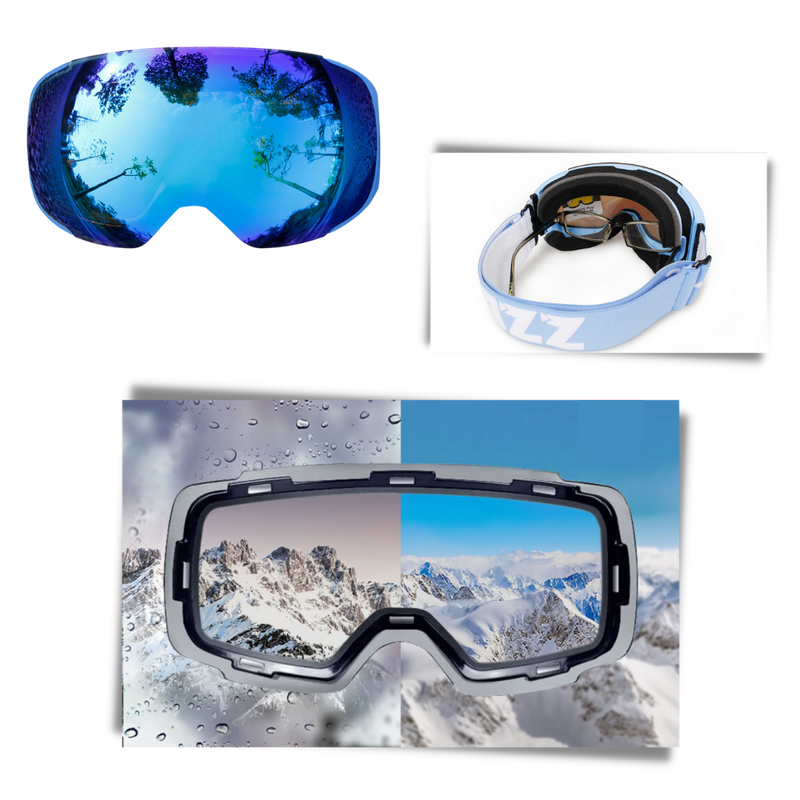 Schneebrille mit Gläsern Bundle
