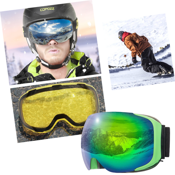 Schneebrille mit Gläsern Bundle