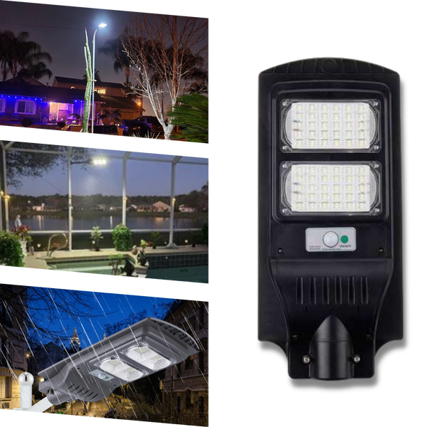 Solarbetriebene Outdoor-LED mit Bewegungsmelder