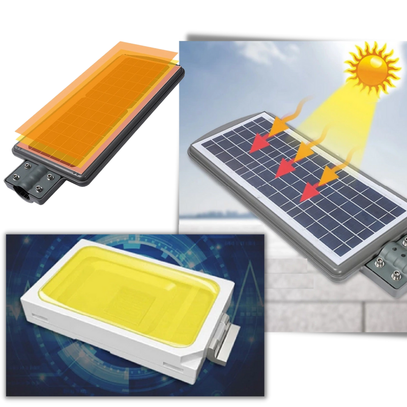 Solarbetriebene Outdoor-LED mit Bewegungsmelder
