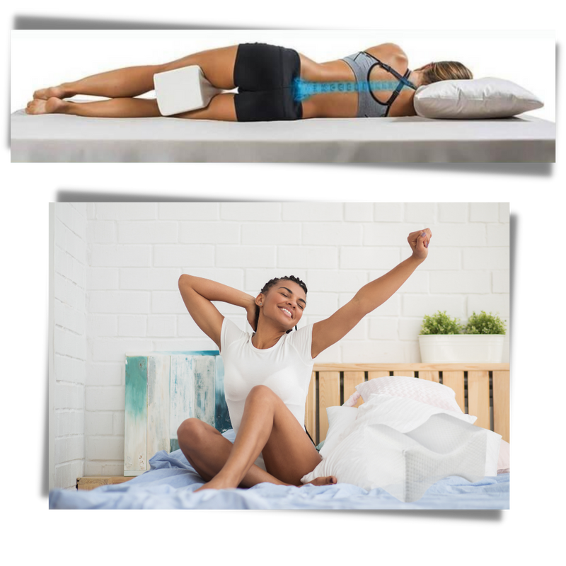 Seitenschläfer-Knie- und Bein-Kopfkissen aus Memory Foam