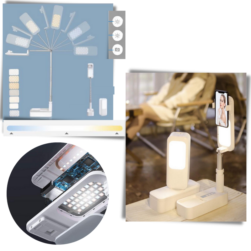 Smartphone-Halterung Integrierte Bluetooth-Lichtanlage