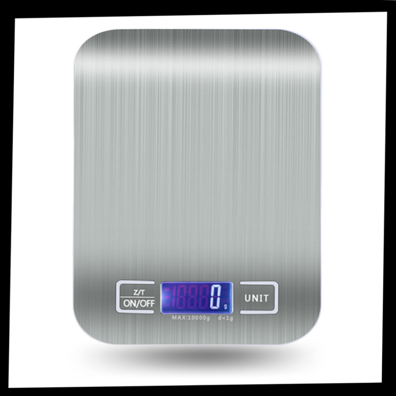 Digitale LCD-Küchenwaage aus Edelstahl