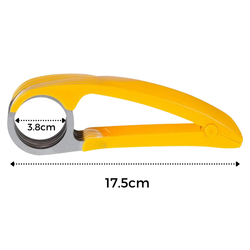 Bananenschneider aus Edelstahl