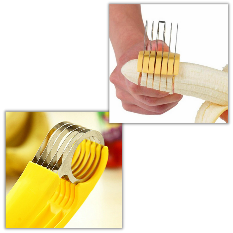 Bananenschneider aus Edelstahl