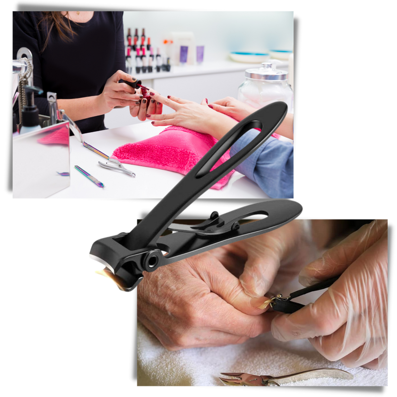 Edelstahl-Nagelknipser mit breiter Backe