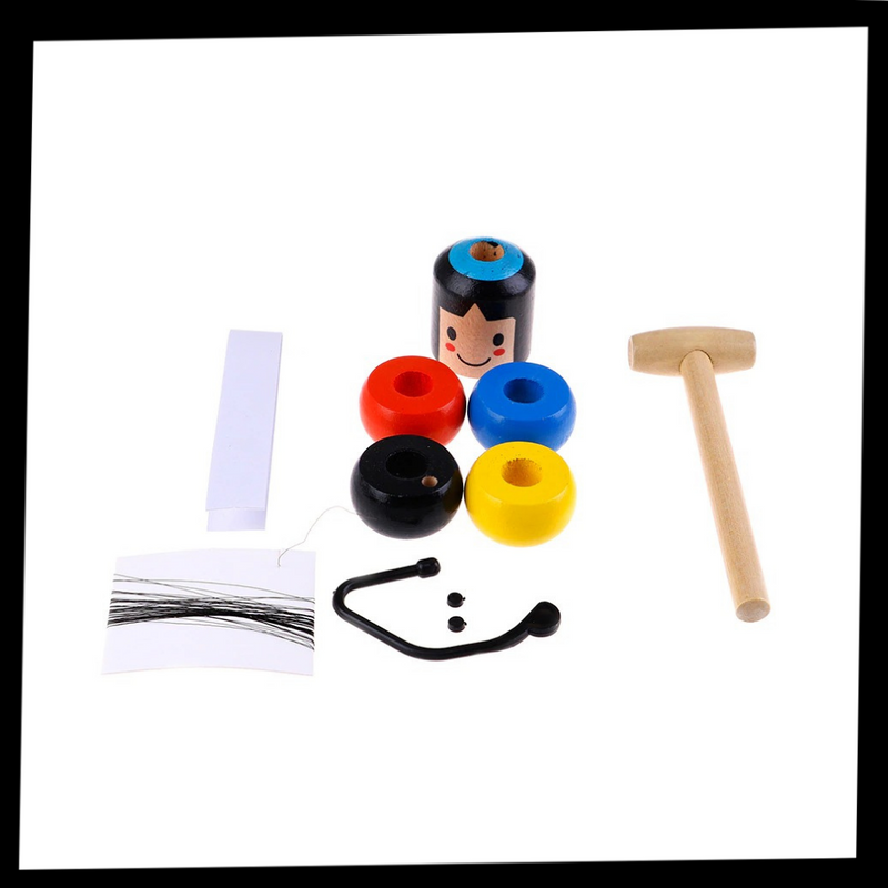 Magisches unzerbrechliches Holzmann-Spielzeug