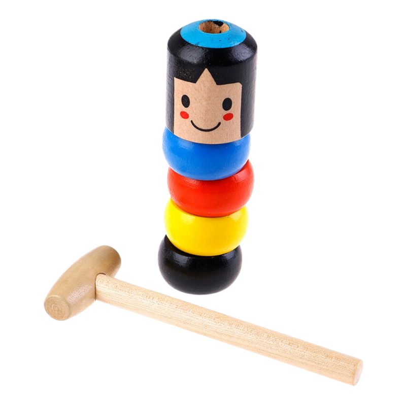 Magisches unzerbrechliches Holzmann-Spielzeug