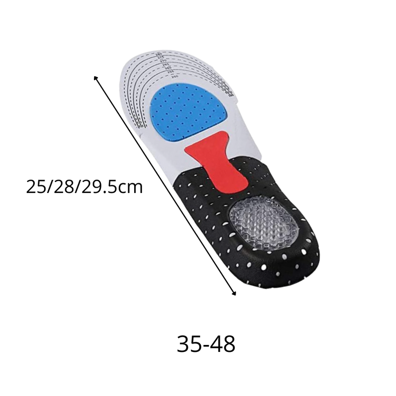 Unisex-Gel-Einlegesohlen für Laufschuhe