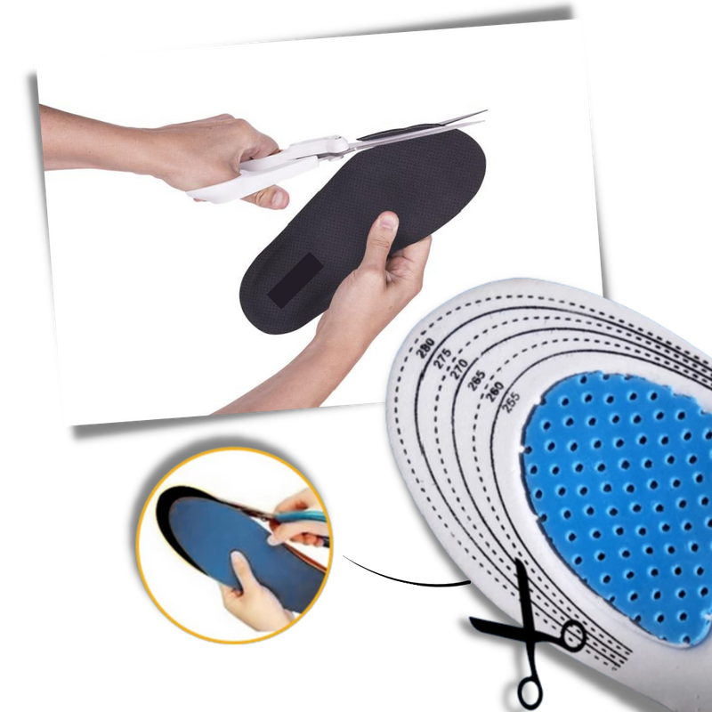 Unisex-Gel-Einlegesohlen für Laufschuhe