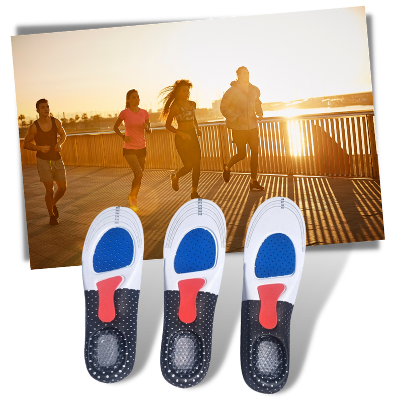 Unisex-Gel-Einlegesohlen für Laufschuhe