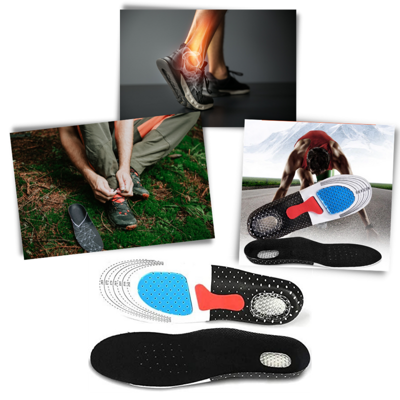 Unisex-Gel-Einlegesohlen für Laufschuhe