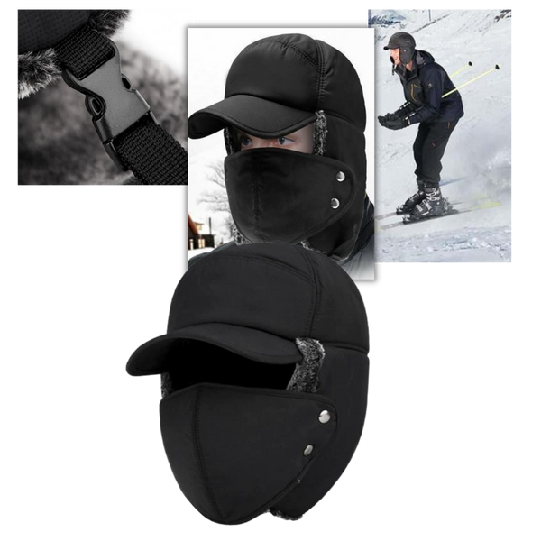 Winddichte Unisex-Mütze zum Schutz von Ohren und Gesicht