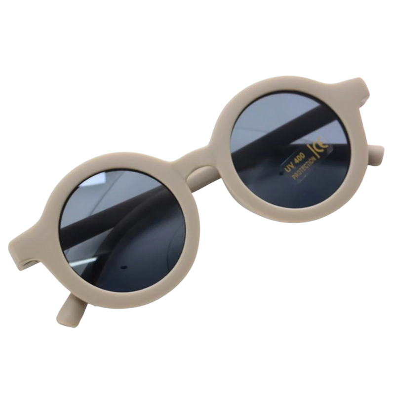 Vintage Runde Kindersonnenbrille für 1 bis 5 Jahre