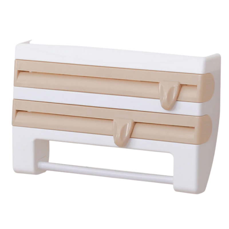 4-in-1-Wandhalter für Kunststofffolien und Papierhandtücher